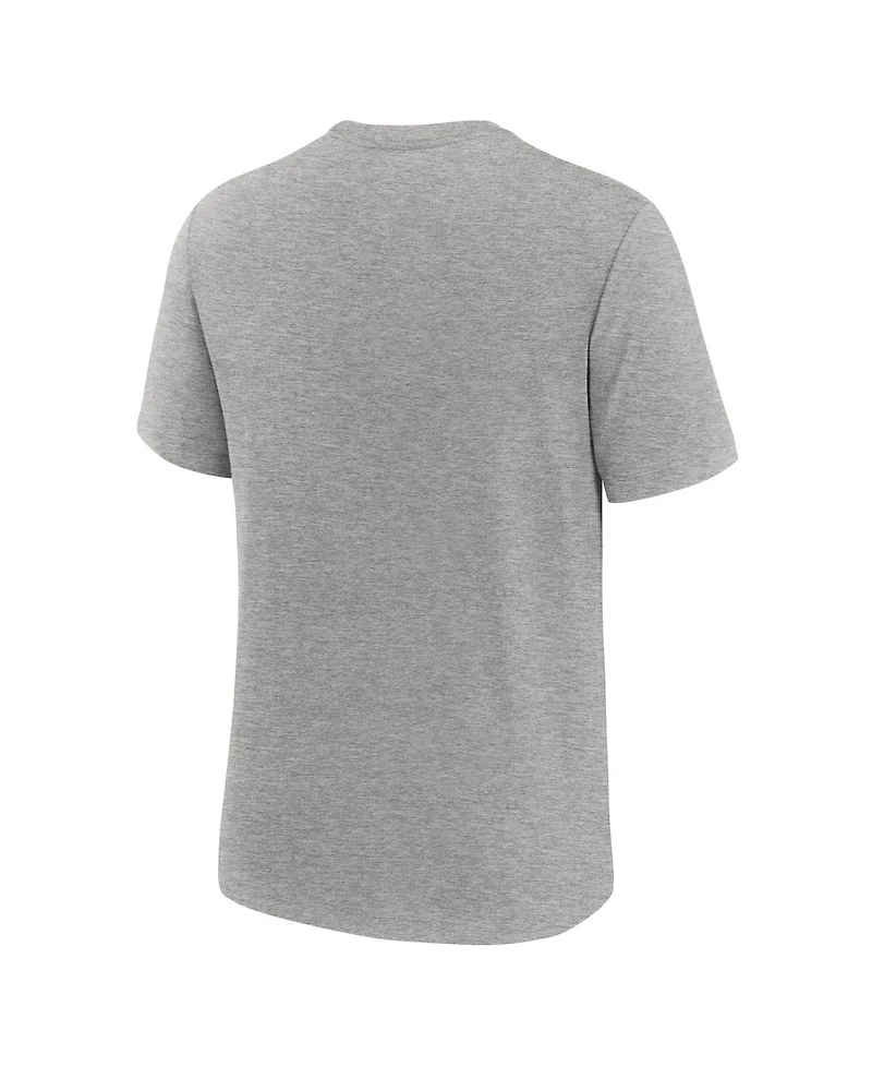 Nike Men's Heather Gray San Diego Padres Logo Tri-Blend T-Shirt