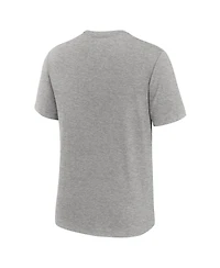 Nike Men's Heather Gray San Diego Padres Logo Tri-Blend T-Shirt