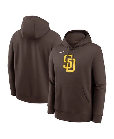 Nike Men's Brown San Diego Padres Logo Club Fleece Pullover Hoodie