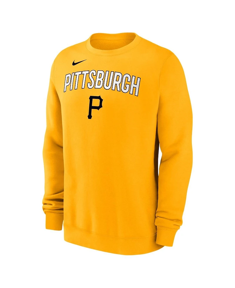 Nike Men's Gold Pittsburgh Pirates Pullover Sweatshirt