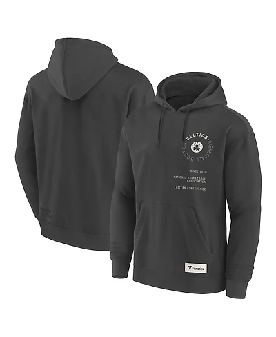Fanatics Men's Gray Boston Celtics Future Ground Info Elements Premium Pullover Hoodie