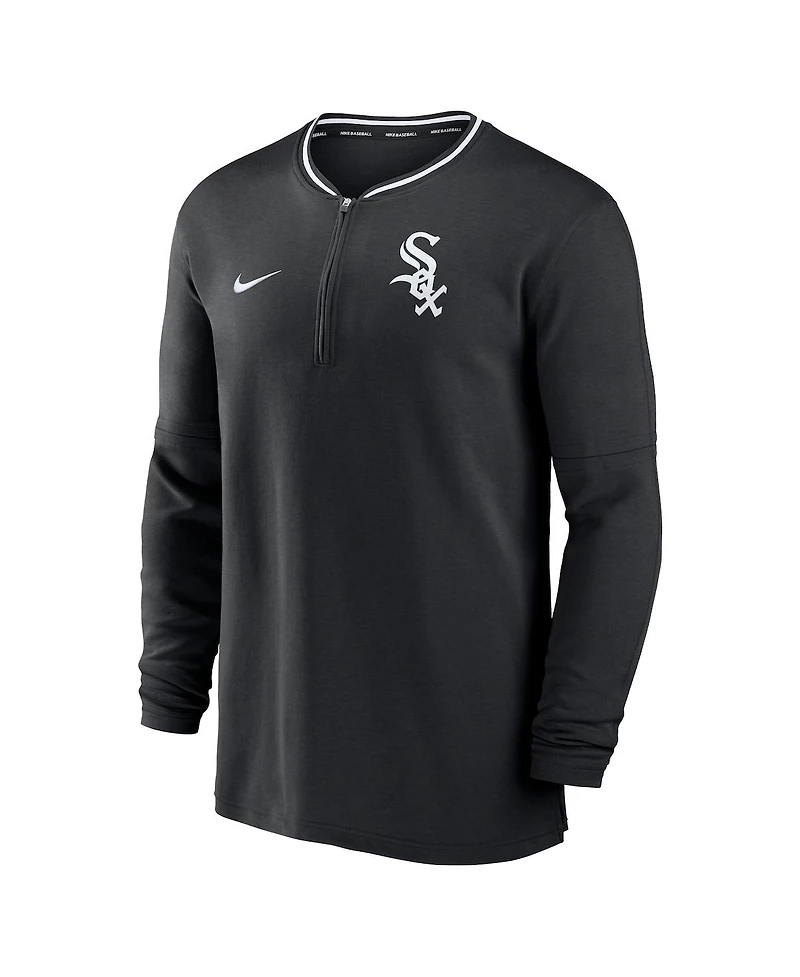Nike Men's Black Chicago White Sox Authentic Collection Performance Half-Zip Top