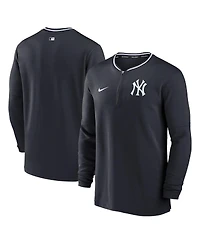 Nike Men's Navy New York Yankees Authentic Collection Performance Half-Zip Top