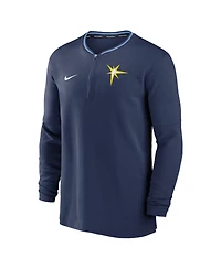 Nike Men's Navy Tampa Bay Rays Authentic Collection Performance Half-Zip Top