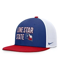 Nike Men's Royal/Red Texas Rangers Pro Performance Trucker Snapback Hat