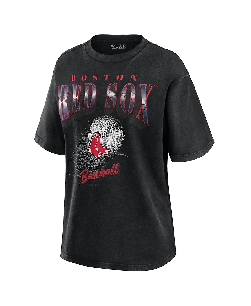 Wear by Erin Andrews Women's Charcoal Boston Red Sox Boyfriend T-Shirt