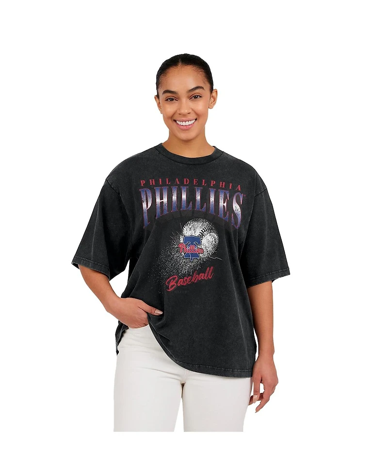 Wear by Erin Andrews Women's Charcoal Philadelphia Phillies Boyfriend T-Shirt