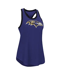 G-iii 4Her by Carl Banks Women's Purple Baltimore Ravens Tater Racerback Tank Top