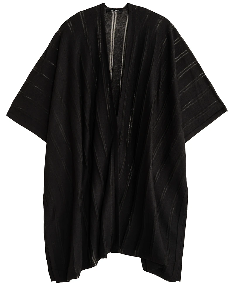Lauren Ralph Sheer Stripe Ruana