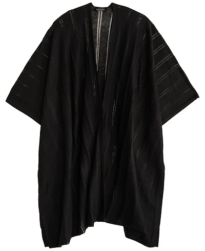 Lauren Ralph Sheer Stripe Ruana