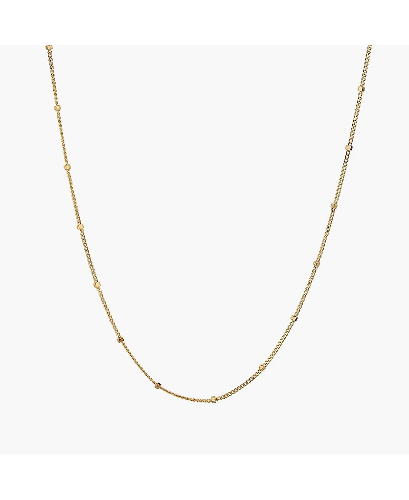 Sterling Silver 18k Gold Plated Savannah Basic Chain Necklace