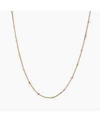 Sterling Silver 18k Gold Plated Savannah Basic Chain Necklace