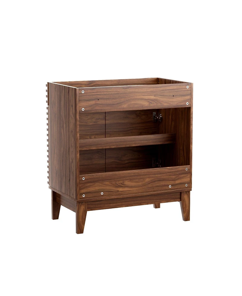 Mid-Century Freestanding Bathroom Cabinet Vanity with Storage