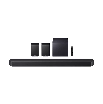 11.1.4 Channel Q-Series Soundbar with Subwoofer and Rear Speakers