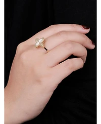 Devata Clover Ring in 14K Gold, Size 9, approx. 4.0 grams