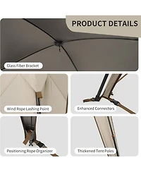 Naturehike Cloud Boundar Camping Sun Shelter, 60S Easy Setup Instant Pop up Canopy Tent for Sporting Events, Tailgating, Camping, Outdoor Activities