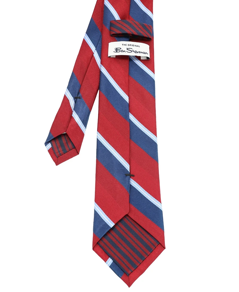 Ben Sherman Men's Stripe Silk Tie