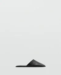 Mango Women's Backless Leather Shoes