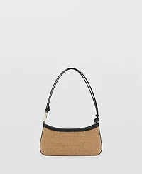 Mango Women's Natural Fiber Shoulder Bag
