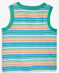 Baby Boys Striped Henley Tank Top, Exclusively at Macy's