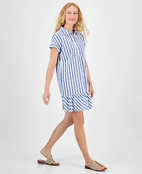 Style & Co Petite Cotton Shirtdress, Exclusively at Macy's