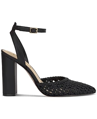 Jessica Simpson Women's Nariro Block-Heel Woven Pumps