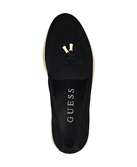Guess Women's Aryana Interlaced Suede Slip-On Boat Loafers