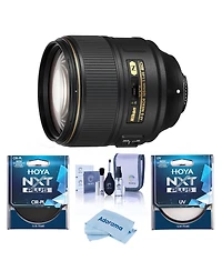 Nikon Nikon Af-s Nikkor 105mm f/1.4E Edif Telephoto Lens- Bundle with Hoya Nxt Plus 82mm 10-Layer Hmc Uv Filter, Hoya 82mm Nxt Circular Polarizer Filt