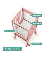 Guidecraft Contemporary Kitchen Helper Toddler Step Stool - Ivory: Adjustable, Kids Foldable Learning Toddler Tower with Safety Mat