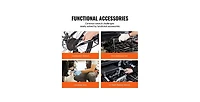 Mechanics Tool Set And Socket Set, Drive Deep And Standard Sockets, 145 Pcs Sae And Metric Mechanic Tool Kit With Bits, Combination Wrench, Hex Wrench
