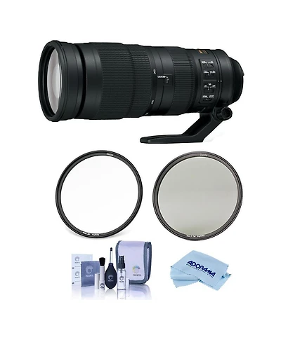 Nikon Nikon 200-500mm f/5.6E Ed Af-s Vr Zoom Nikkor Lens- Bundle with Haida 95mm NanoPro Mc Circular Polarizer Filter, Haida 95mm NanoPro Mc Clear Fil