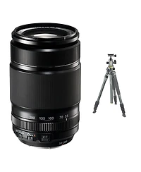 Fujifilm Xf 55-200mm f/3.5-4.8 R Lm Ois Lens, Bundle with Vanguard Alta Pro 2+ 263AB100 3-Section Aluminum Tripod