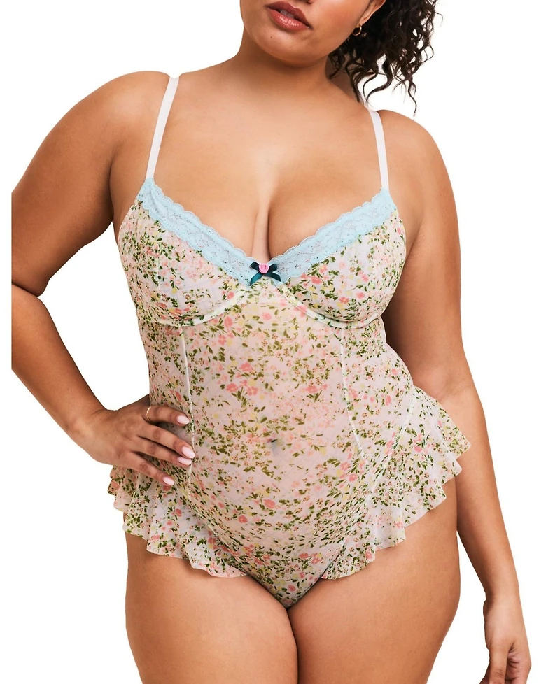 Adore Me Plus Brie Bodysuit Lingerie
