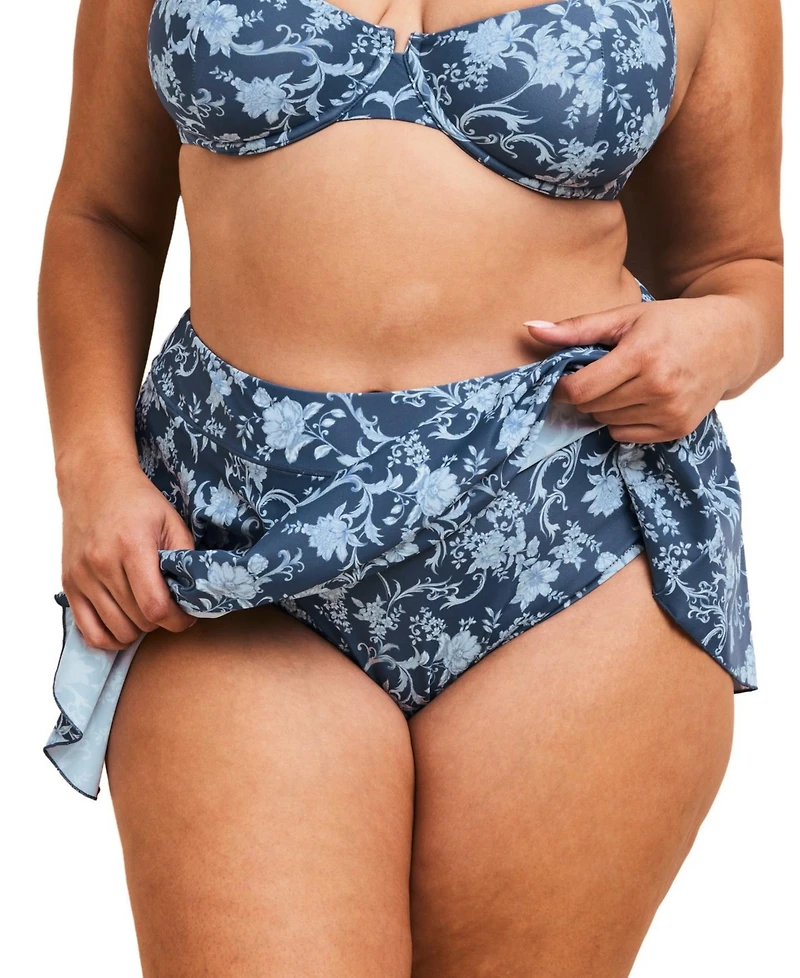 Adore Me Plus Size Tricia Swimwear Swim Skort Bottom