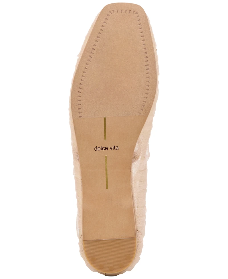Dolce Vita Women's Raeven Mesh Mary Jane Bow Ballet Flats