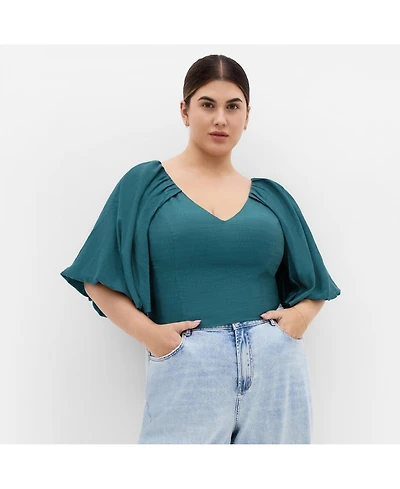 City Chic Plus Peta Top