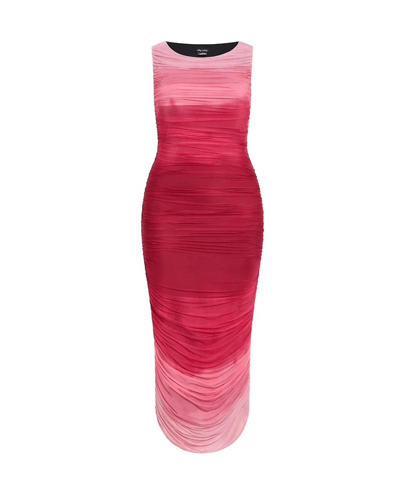 City Chic Plus Halo Ombre Dress
