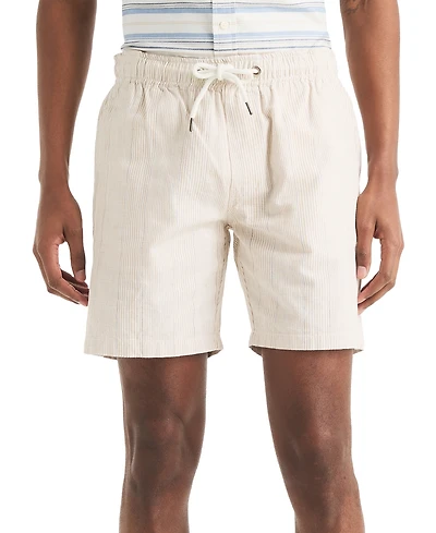 Nautica 7" Striped Textured Pull-On Short