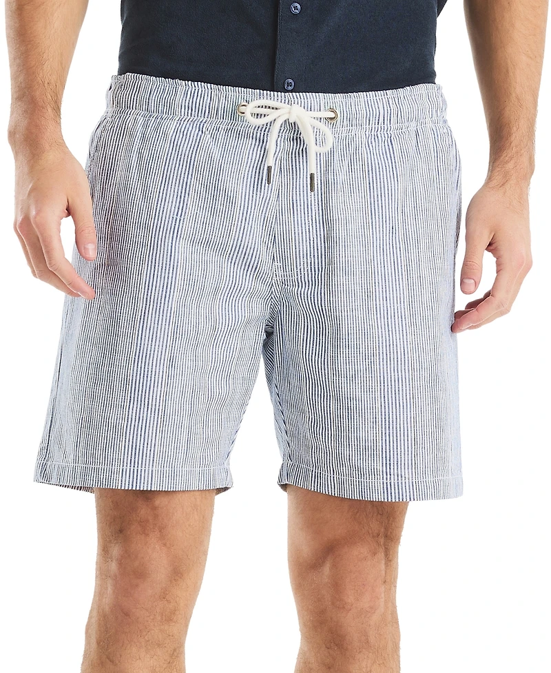 Nautica 7" Striped Textured Pull-On Short