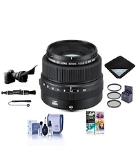 Fujifilm Gf 63mm f/2.8 R Wr Lens, Bundle with ProOptic 62mm Filter Kit, Cleaning Kit, Lens Cap Tether, Flex Lens Shade, Lens Wrap, LensPen Cleaner, Pc