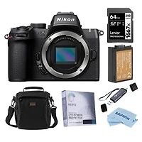 Nikon Z50II Mirrorless Camera, Bundle with 128GB Memory Card, En-EL25 Battery and Shoulder Bag