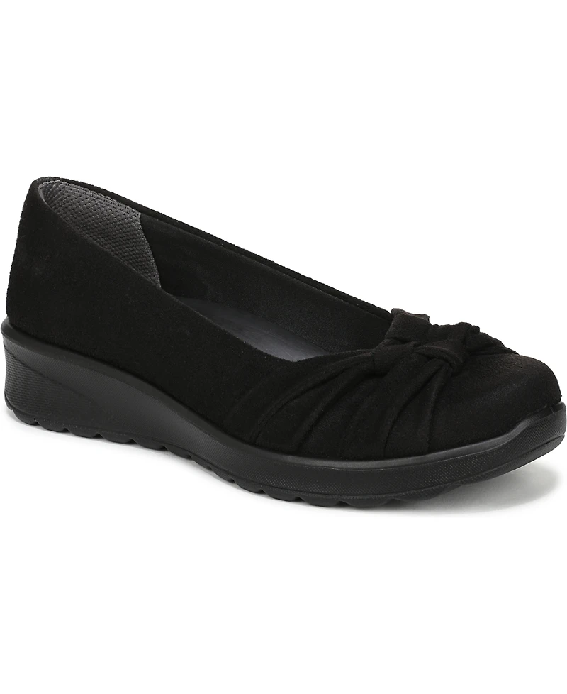 LifeStride Women's Glamour Round Toe Ballerina Flats