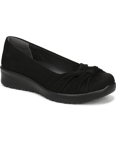 LifeStride Women's Glamour Round Toe Ballerina Flats