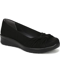 LifeStride Women's Glamour Round Toe Ballerina Flats