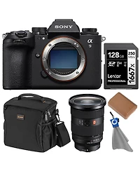 Sony Alpha a9 Iii Mirrorless Camera with Fe 24-70mm f/2.8 Gm Ii Lens, Bundle with 128GB Memory Card, Battery and Bag