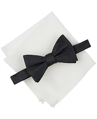 Bar Iii Men's Chevron Bow Tie & Solid Pocket Square Set, Exclusively at Macy's