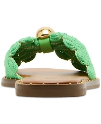 Steve Madden Women's Dipsy Knotted Embellished Slide Sandals