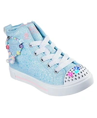 Skechers Little Girls Twinkle Toes: Sparks - Charm Bestie High-Top Light-Up Casual Sneakers from Finish Line