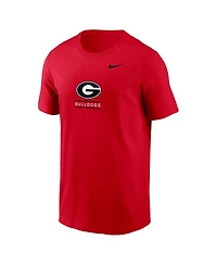 Nike Men's Red Georgia Bulldogs 2-Hit T-Shirt