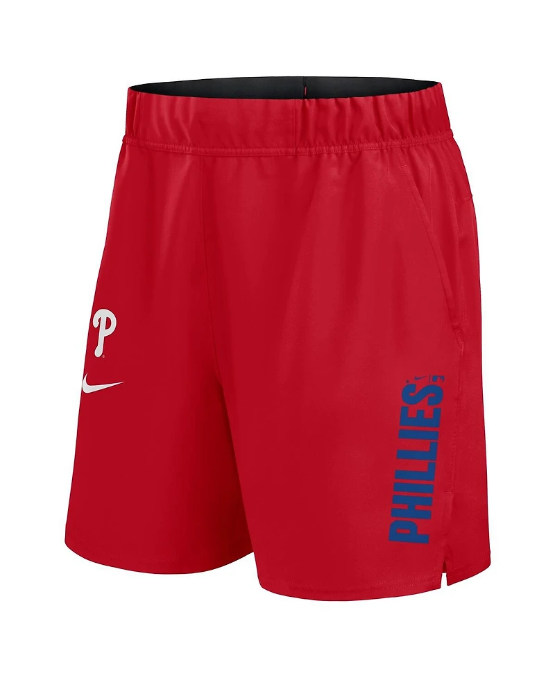 Nike Men's Red Philadelphia Phillies Woven Victory Performance Shorts